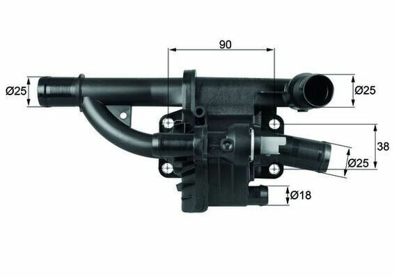 Termostat 83°C 08-Peugeot-Citroen-Ford-Mazda-Volvo 1.6Hdi Euro4