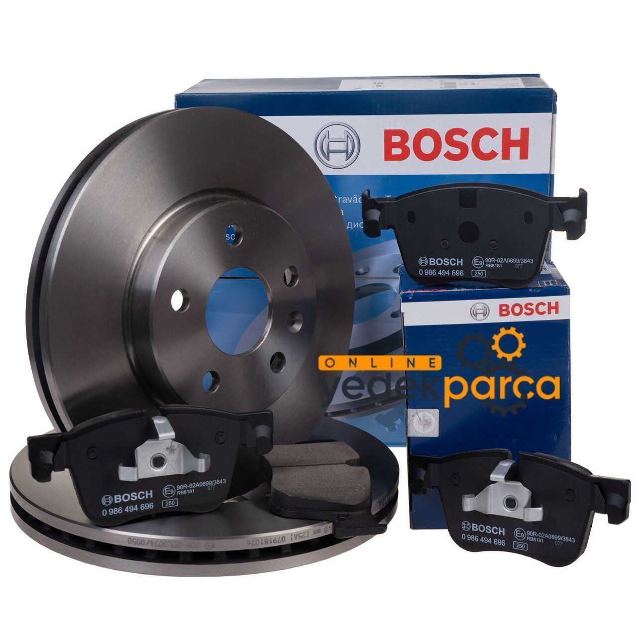 Citroen C5 2008-2015 Ön Fren Disk Takımı Ve Ön Fren Balata Takımı Bosch Marka