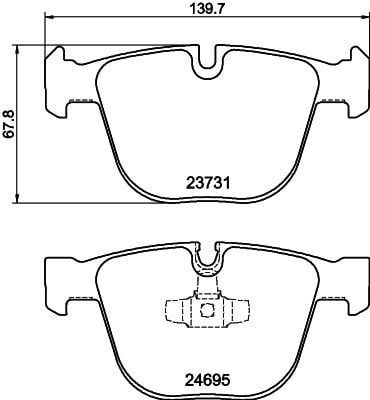 Fren Balatası Arka (BMW F01-F02-F07)