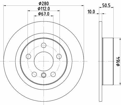 Fren Diski Arka (BMW F40-F45-F46-F48-F39 Mini F54-F60)