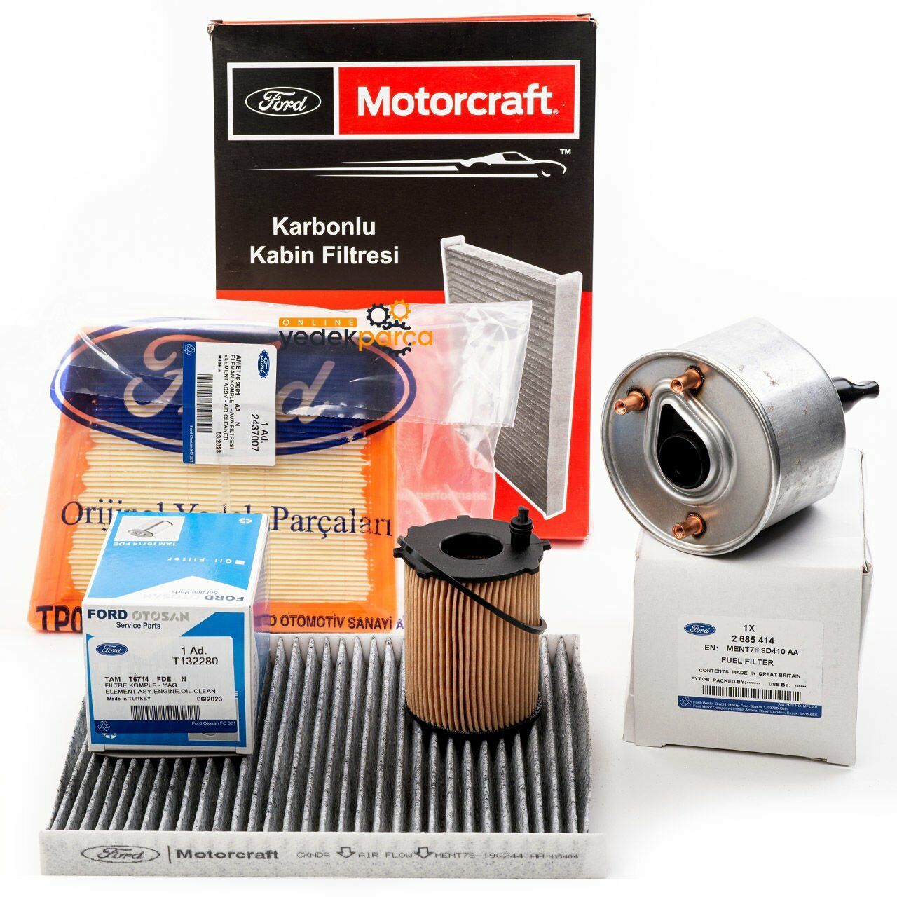 Ford Fiesta 2012-2018 1.6 TDCI Periyodik Bakım Seti Motorcraft Set Orijinal