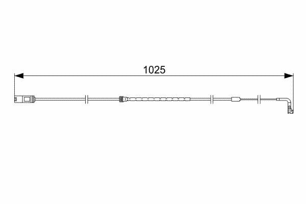 Fren Balata Kablosu Arka 06-X5 (E70) X6 (E71-E72)