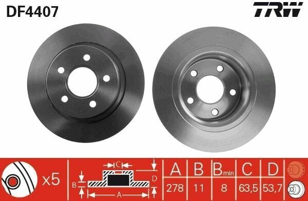 Ford V363 Transit 2014-2018 Ön Fren Disk Ayna Takımı (2 Adet)