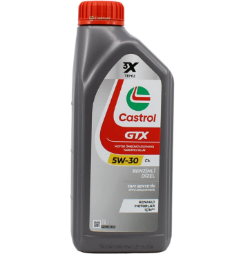 Castrol Gtx 5W30 C4 1 Litre Motor Yağı Dpf li Renault