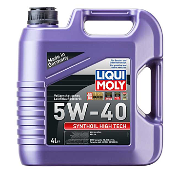 LIQUI MOLY 5W40 Synthoil High Tech Tam Sentetik Motor Yağı 4 Litre (2194)