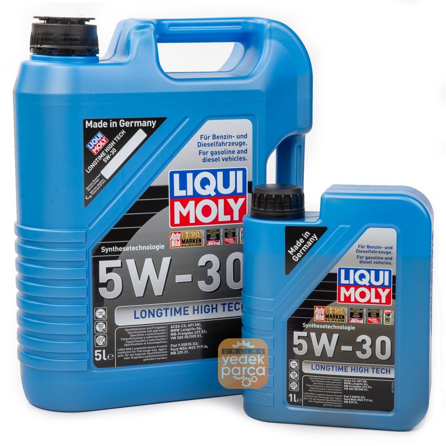 LIQUI MOLY 5W-30 Motor Yağı DPF`li Sentetik LONGTIME HIGH TECH 6 Litre (9507 - 9506)