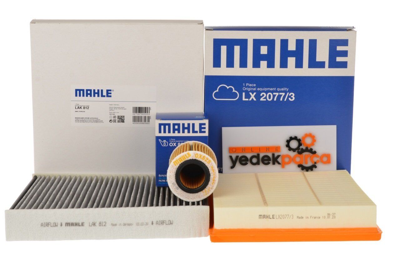 Bmw F30 Kasa 316i Periyodik Bakım Filtre Seti Mahle Marka
