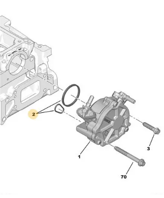 Vakum Pompa Contası CİTROEN C3 PICASSO 1.6 BlueHDi