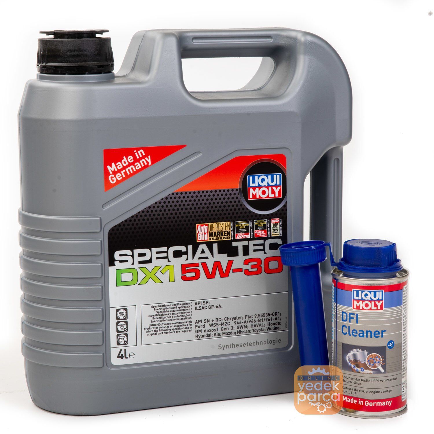 LQUI MOLY Special Tec DX1 GEN3 5W-30 Motor Yağı 4 Litre / DFİ CLEANER 120 ML