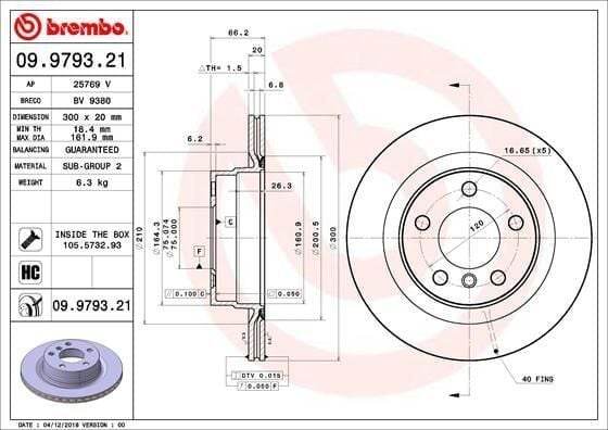 Fren Diski Arka BMW F20 F30 F32 F36 Spor Tip 2012-19 Kaplamalı