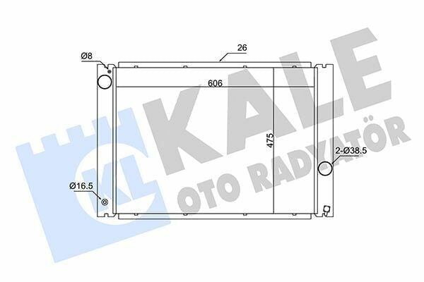 Radyatör 04-5-Seri (E60-E61) 7-Seri (E65-E66-E67) + Ac