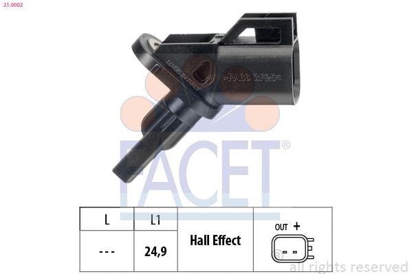 ABS Sensörü Ön Volvo C30 533 10-12 C70 II 542 06-09 S40 II 544 05-12 S60 II 134 10-15 S80 II 124 14