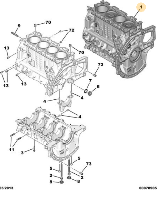 Citroen JUMPY DV6C 93 BG Euro5 Piston Segmanlı Blok Servis Ürünü