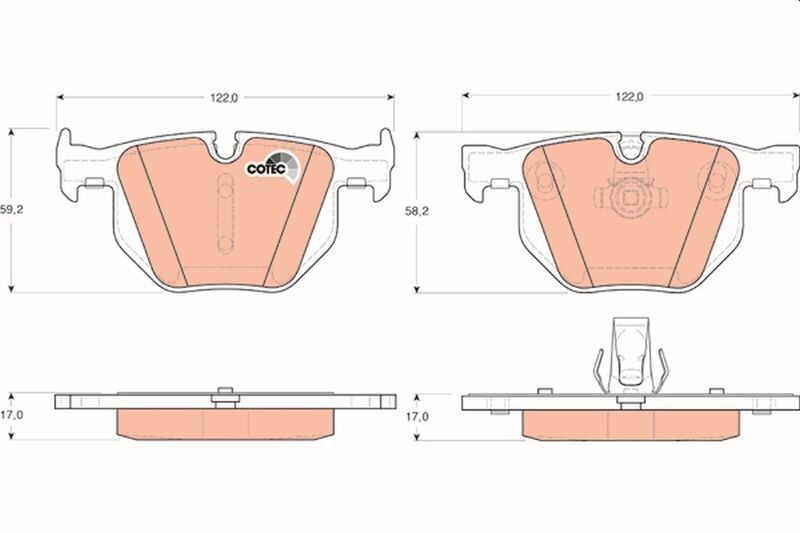 Fren Balata Arka BMW 5 E60 04 -