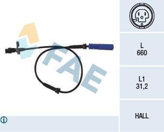 Sensör ABS E-39 Ön 98-Sonra Mavi