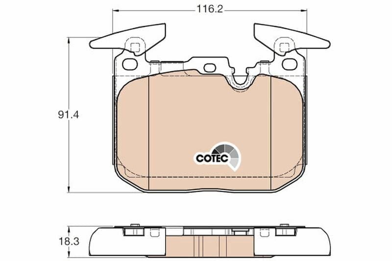 Fren Balata Ön 13-1-Seri (F21) 2-Seri (F22-F23) 3-Seri (F30-F31-F35-F80)