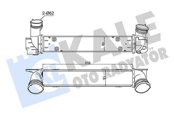 Turbo Radyatörü (Intercooler) 07-1-Seri (E81-E87) 3-Seri (E90-E91) X1 (E84)