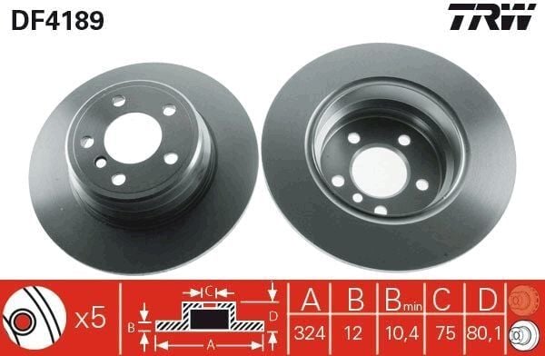 Fren Diski Arka BMW X5 E53 00 -