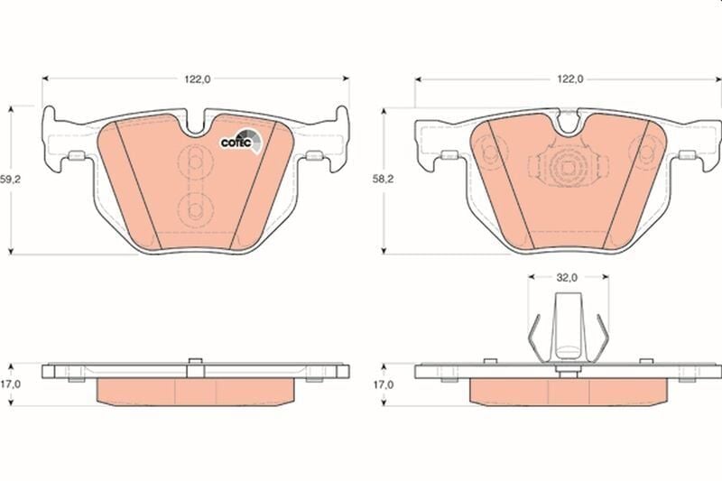 Fren Balata Arka BMW X5 E70 07 -