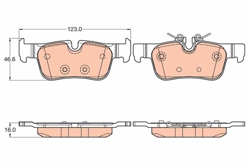Arka Fren Balatası BMW F45 F48 F39 Mini F60 F54