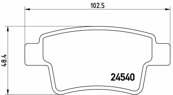 Fren Balatası Arka (Citroen C4 Grand Picasso 1.6 HDI 1.8 2.0 2.0 HDI 06 /)