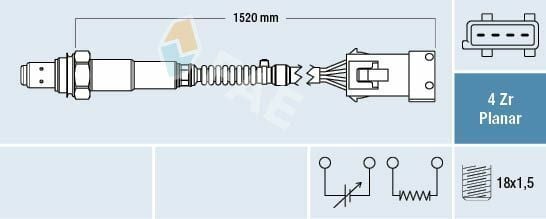 Lambda Sensörü 01-05 Pt.307-406-607 2.0 16V