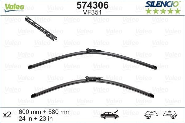 Silgi Süpürgesi Tk 60 + 58Cm 02-BMW 5S-E60 F.Blade *E.F.U**