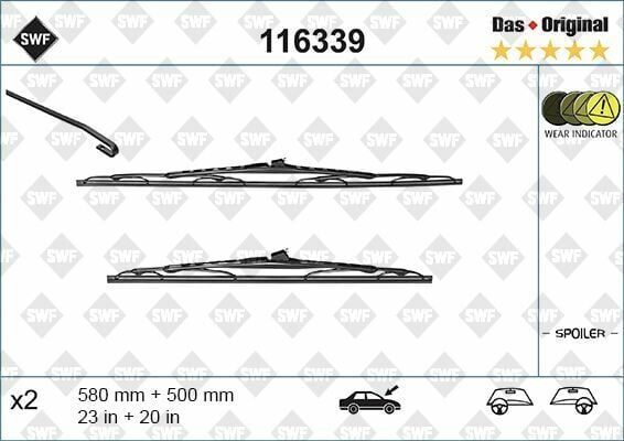 Silgi Süpürgesi Tk 58 + 50Cm BMW 3S-E46