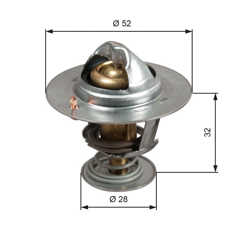 Termostat 92°C 12-Fiesta-Focus 1.0