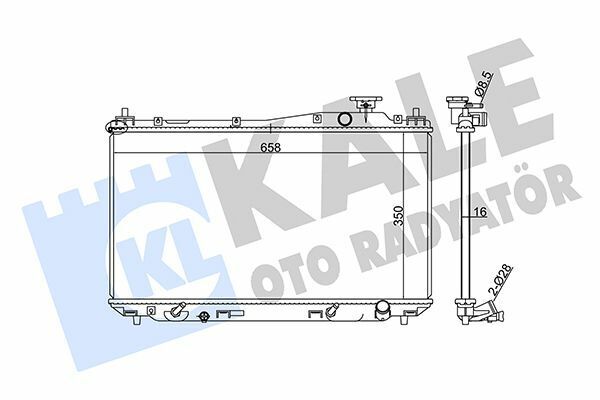 Radyatör 01-06 Civic 1.4-1.6-1.7İ + Os