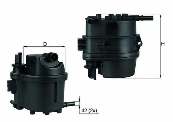 Mazot Filtresi 107-1007-206-307-Bipper-C1-C2-C3-Nemo 1.4Hdi
