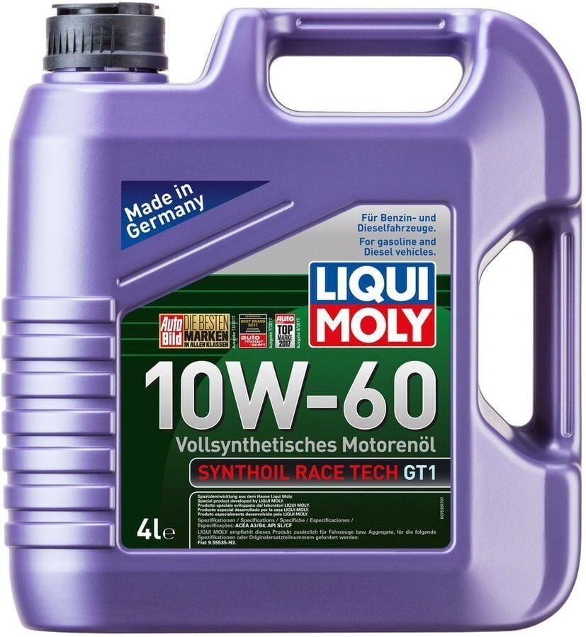 10W-60 Motor Yağı Synthoil Race Tech GT1 4 Litre
