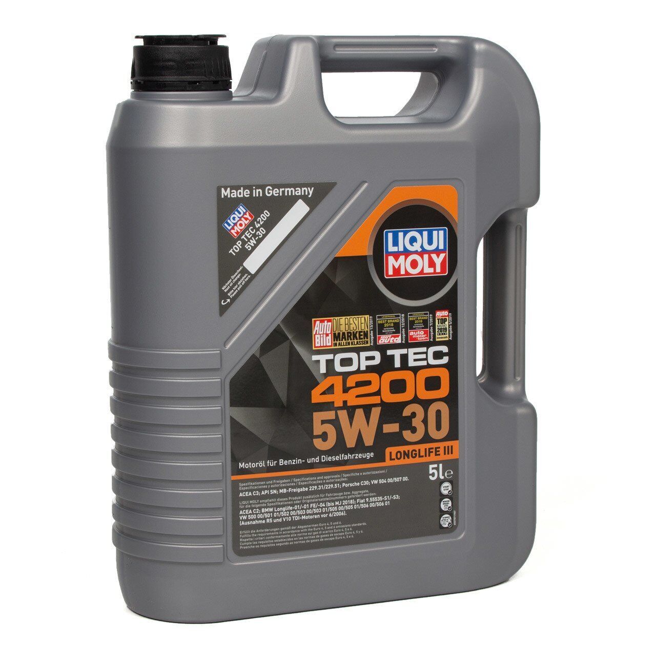 5W-30 Motor Yağı Tam Sentetik Top Tec 4200 5 Litre (8973) 2024
