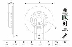 Disk Arka (Ad) 18-3-Seri (G20-G21-G28-G80) 5-Seri (G30-G31-F90)