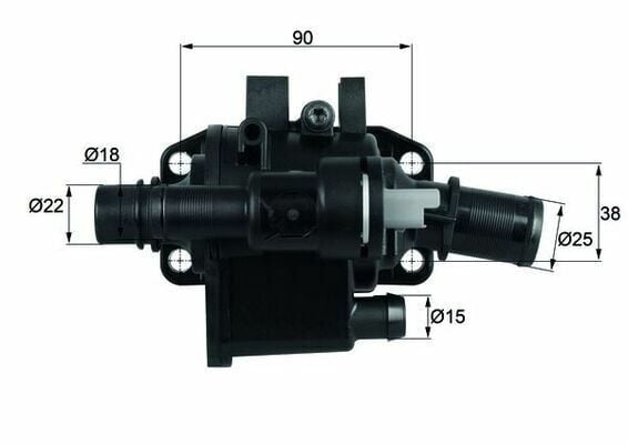Termostat 83°C 02-106-206-207-307-1007-C1-C2-C3-Bbp-Nmo 1.4Hdi