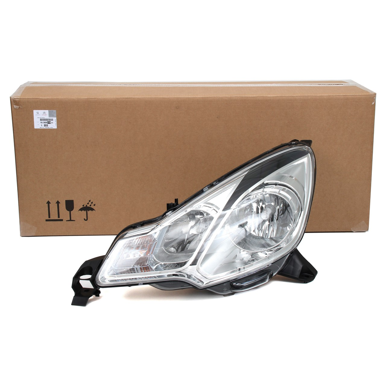 Citroen C3 Ön Far Sol Siyah Band Orjinal