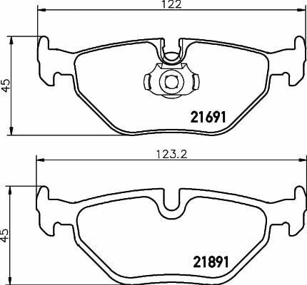 Fren Balatası BMW E39 Arka 5 Seri 1996-2003