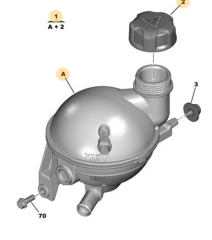 Citroen C4 2005-2010 Yedek Su Deposu Orijinal