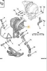 Citroen C5 1.6 HDi Euro4 110PS 2008-2015 GUA Marka Turbo Yerli