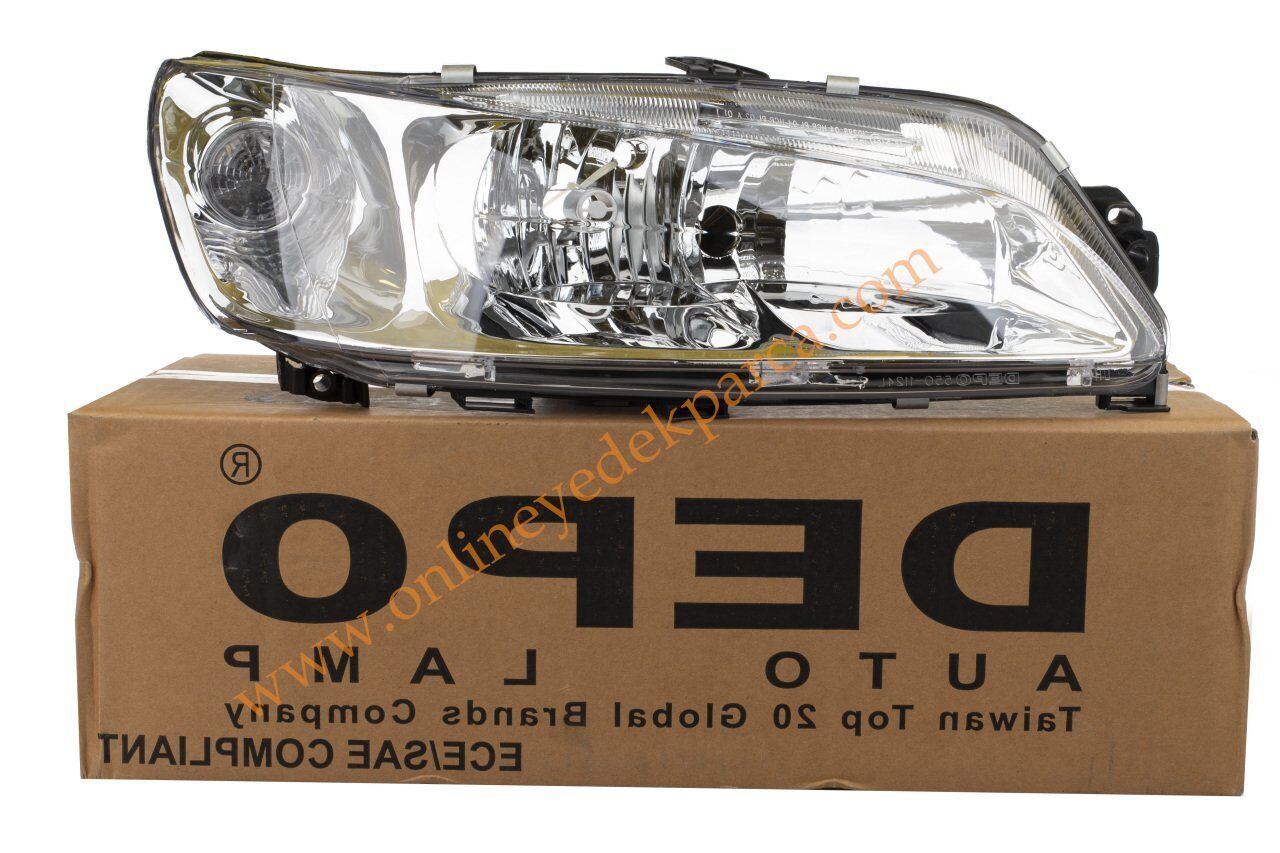Peugeot 306 1996-2002 Ön Sağ Far Şeffaf Tip