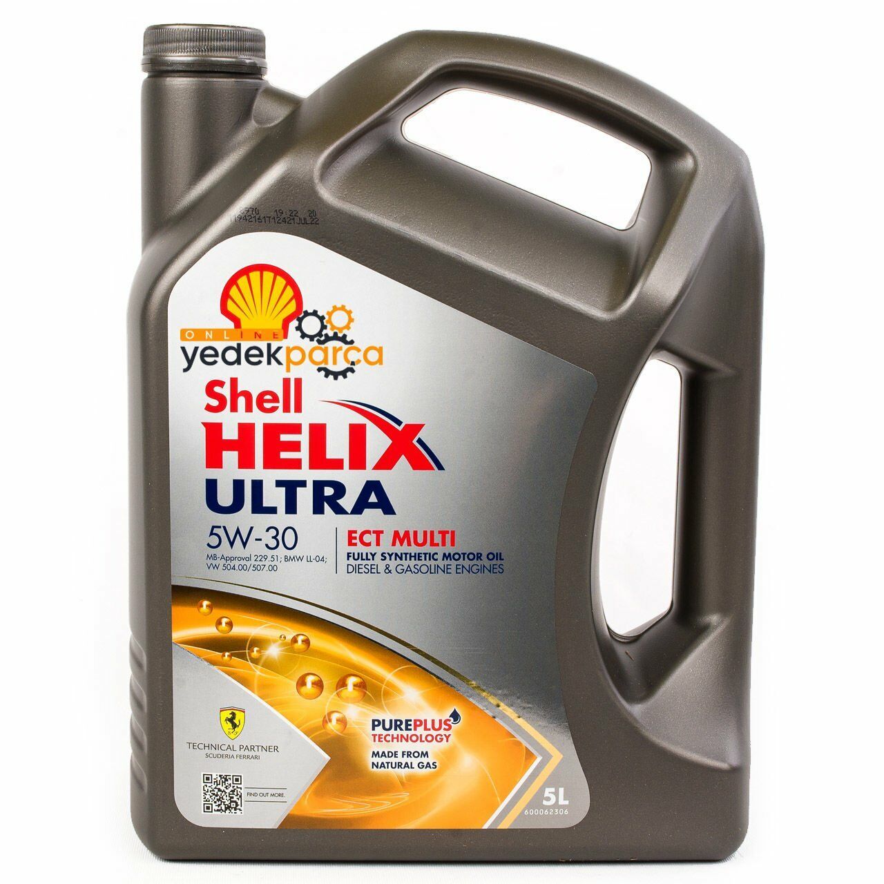 Helix 5W-30 Ultra Ect Multi 5 Litre Partiküllü Motor Yağı (Üretim Yılı: 2024)