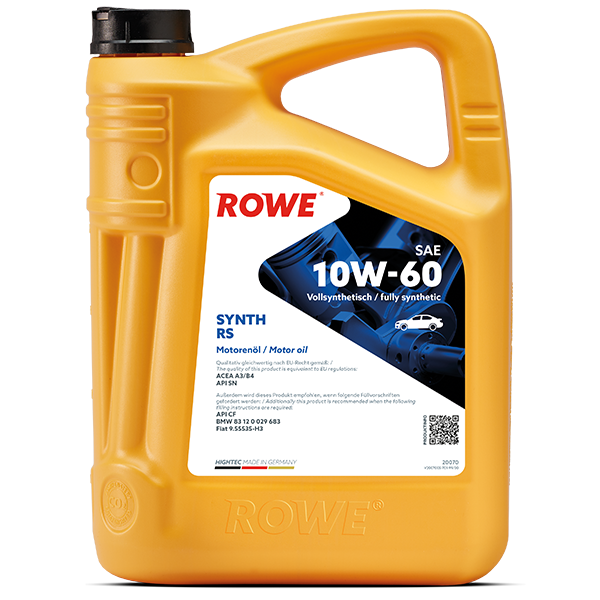 Hightec Synth Rs SAE 10W60 Motor Yağı 4 Litre