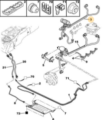 307 5 KAPILI HATCHBACK 1.4 HDi 70 (DV4TD)  YAKIT HORTUMU ORJİNAL