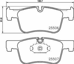 Fren Balatası Ön BMW F20-F30-F32-F36 / 2550601