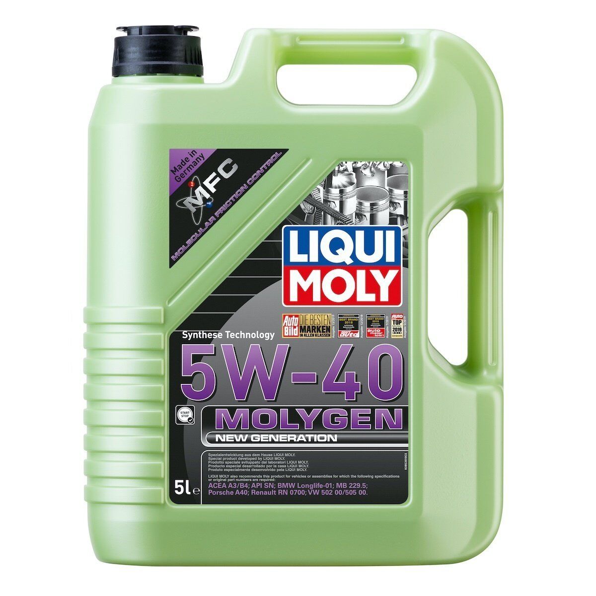 Molygen 5W40 Motor Yağı New Generation 5 Litre (8536)
