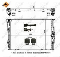 Motor Su Radyatörü Oto / Manuel Tapasız BMW E81 E82 E87 E88 E90 E91 E92 E93 X1 E84 Z4 E89