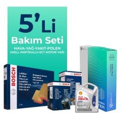 BOSCH Peugeot Boxer 2.2 Dizel Filtre Bakım Seti Shell Motor Yağlı (2014-2016) 5 Li