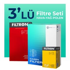 Filtron BMW 5.20 Benzinli Filtre Bakım Seti (2003-2010) 3 Lü