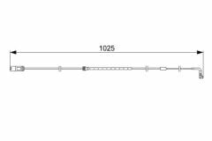 Fren Balata Kablosu Arka 06-X5 (E70) X6 (E71-E72)