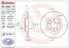 Fren Diski Arka [290 / 12-10 mm]-(Peugeot 407 1.6 HDI 1.8 2.0 2.0Hdı)